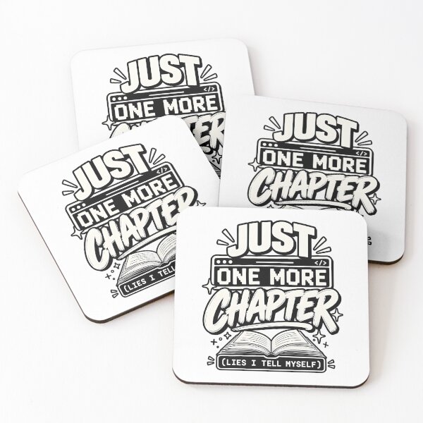 Item preview, Just One More Chapter Lies Reader Typography designed and sold by LoafLogic.