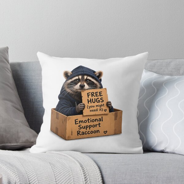 Item preview, Emotional Support Raccoon designed and sold by zakvisuals.