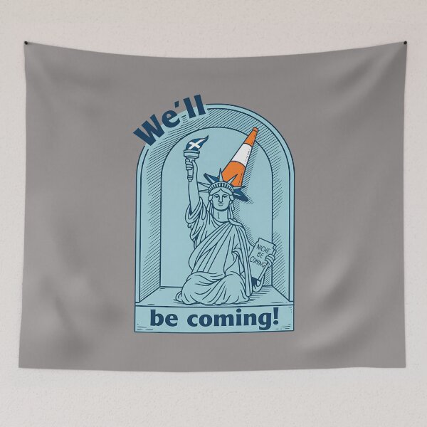 Item preview, Statue of Liberty Cone We'll Be Coming Scot-87 designed and sold by larsxWillecke.