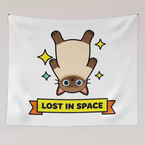 Item preview, Lost In Space - Funny ADHD Siamese Cat Meme designed and sold by Arc2020.