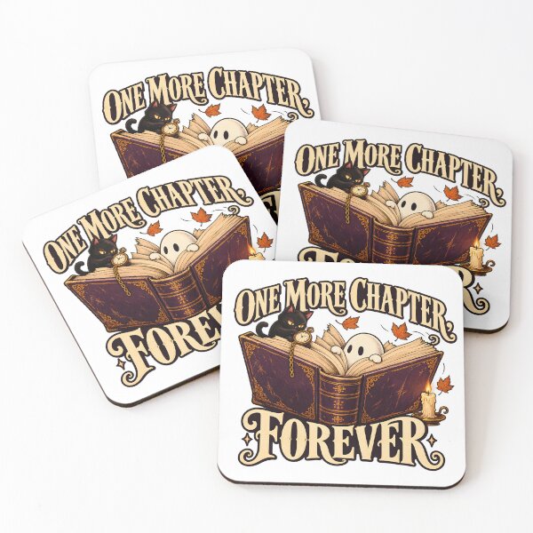 Item preview, Cozy Gothic Ghost Book Design - One More Chapter Forever designed and sold by TeeVex.