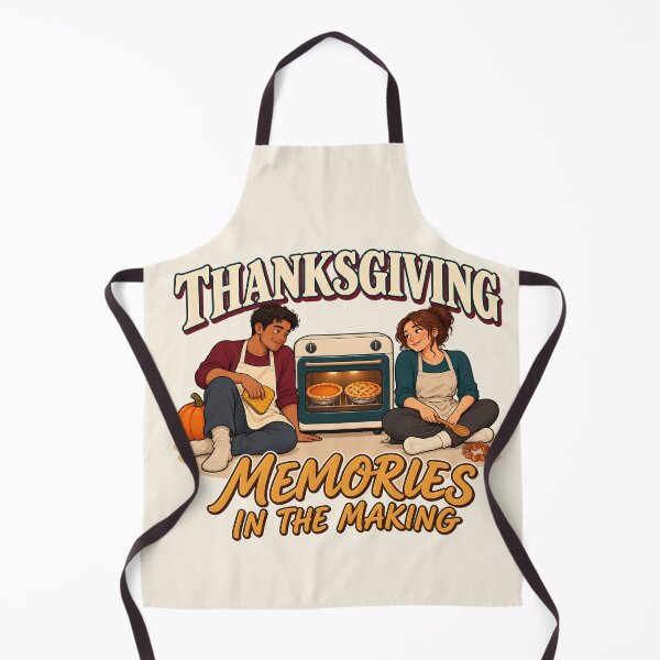 Item preview, Thanksgiving Memories In The Making Baking Couple designed and sold by MythicCotton.