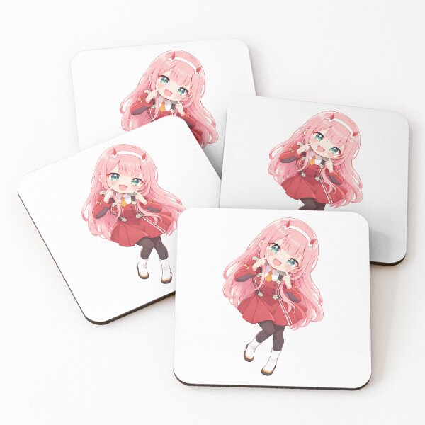 Item preview, Cute Chibi Zero Two School Uniform – Darling in the Franxx Anime Fanart designed and sold by mumeaw.