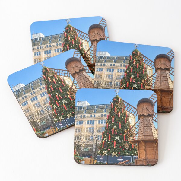 Item preview, Birmingham Christmas Market, Festive Tree & Windmill designed and sold by Astute-Artio-Photography.