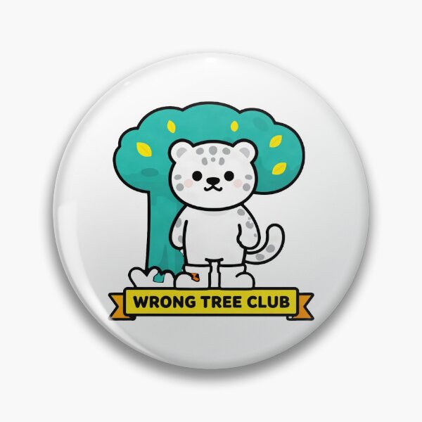 Item preview, Wrong Tree Club - Funny ADHD Chaos Snow Leopard Meme designed and sold by Arc2020.