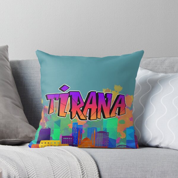 Item preview, Tirana Colorful Buildings – Albania Travel Art & City Design designed and sold by gluxdesing.