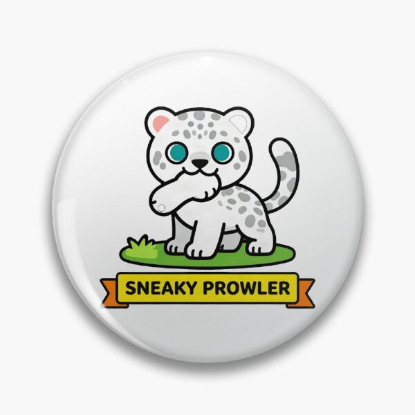 Item preview, Sneaky Prowler - Funny Snow Leopard Meme designed and sold by Arc2020.