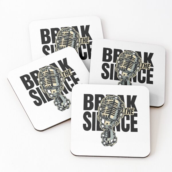 Item preview, Break The Silence Chained Vintage Microphone Art — Grunge Rock Musician Gift designed and sold by cannsuh.