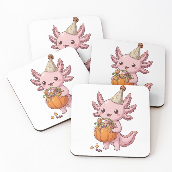 Item preview, Cute Trick Or Treat Axolotl Candy designed and sold by Ella_Sketch.