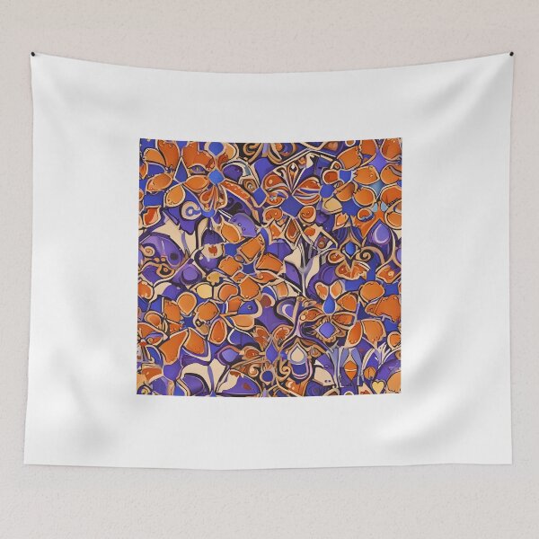 Item preview, Majolica Tiles Seamless Pattern designed and sold by ChromaLens.