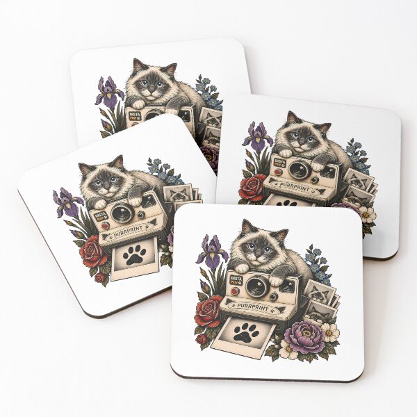 Item preview, Instapaw Purrprint Cat Vintage Camera designed and sold by Old's Cool Cat Studio.