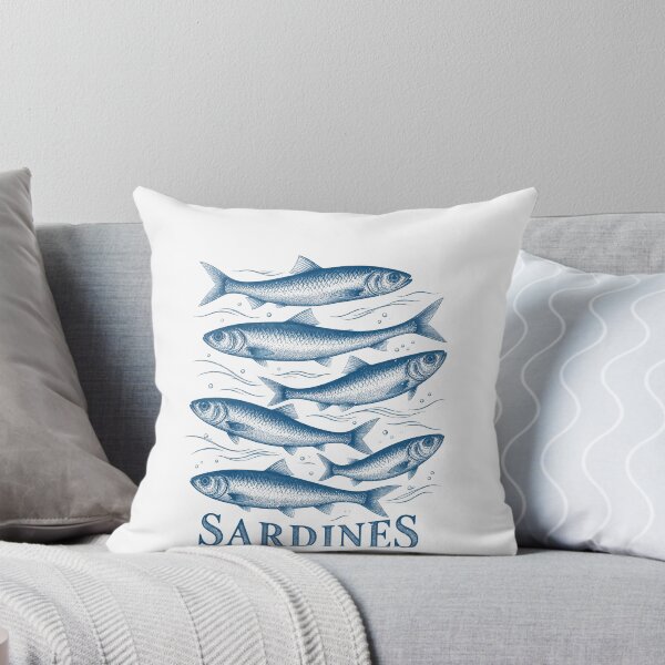 Item preview, School of Sardines in the Ocean designed and sold by elderberry.