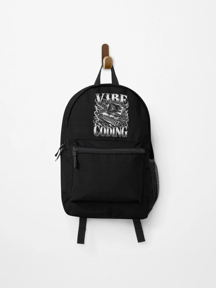 Thumbnail 1 of 3, Backpack, Vibe Creative Coding Laptop and Computer Programming designed and sold by elderberry.