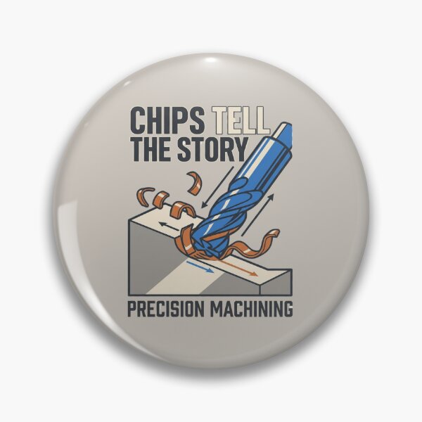 Item preview, Chips Tell the Story | CNC Precision Machining designed and sold by Amr Darwish Graphic designer.