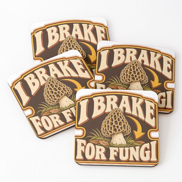 Item preview, Morel Mushroom Foraging Design - I Brake For Fungi designed and sold by TeeVex.