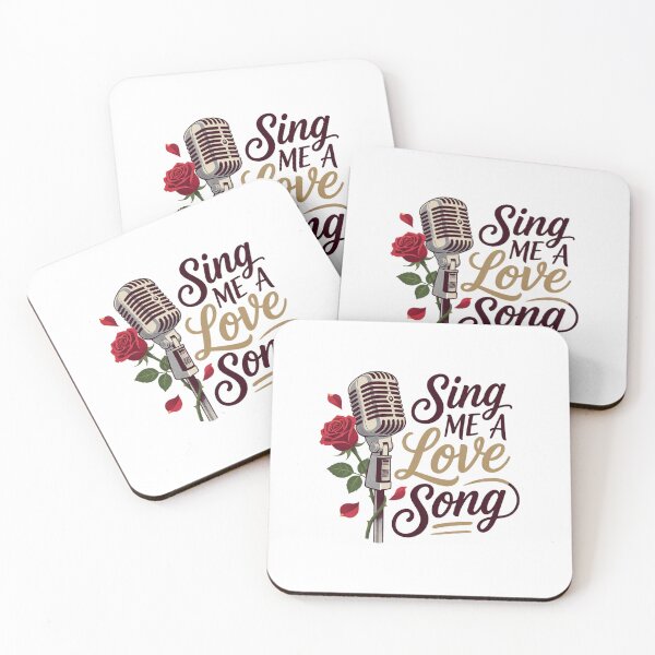 Item preview, Sing Me A Love Song Vintage Microphone & Rose Art — Romantic Singer Gift designed and sold by cannsuh.