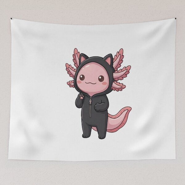 Item preview, Cute Black Cat Onesie Axolotl    designed and sold by Ella_Sketch.
