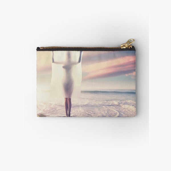 Item preview, Woman Silhouette Behind Veil On Ocean Beach designed and sold by Vizerskaya.