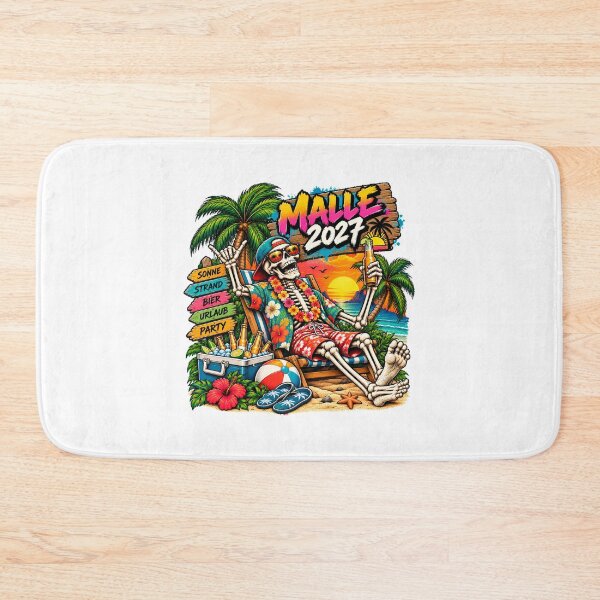 Item preview, Mallorca holiday 2027 Skeleton with beer bottle Party holiday designed and sold by smellypumpy.