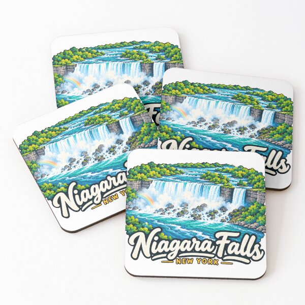 Item preview, Hand Drawn Niagara Falls New York Travel Souvenir Landmark Gift designed and sold by MichaeIRellov.