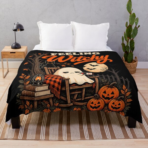 Item preview, Feeling y Ghost Halloween Vintage Retro GraphicWitch designed and sold by Angpau.