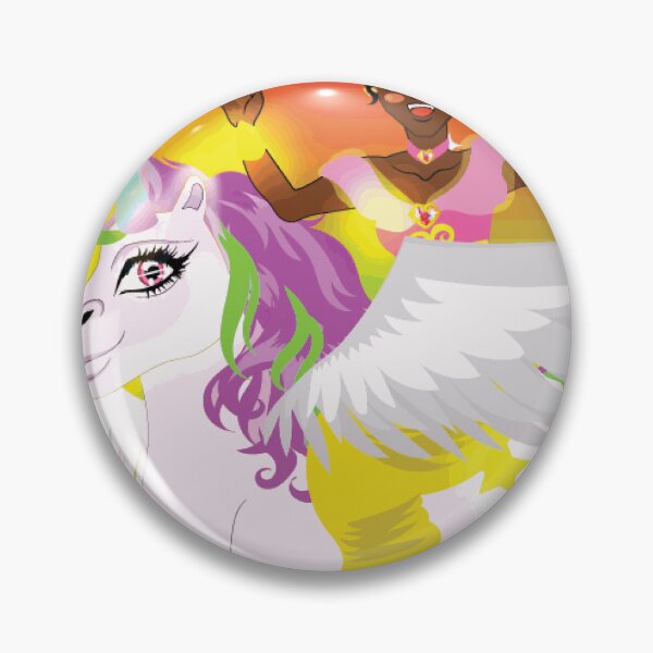 Item preview, Magical Girl Riding Winged Unicorn designed and sold by AldoSpinelli.