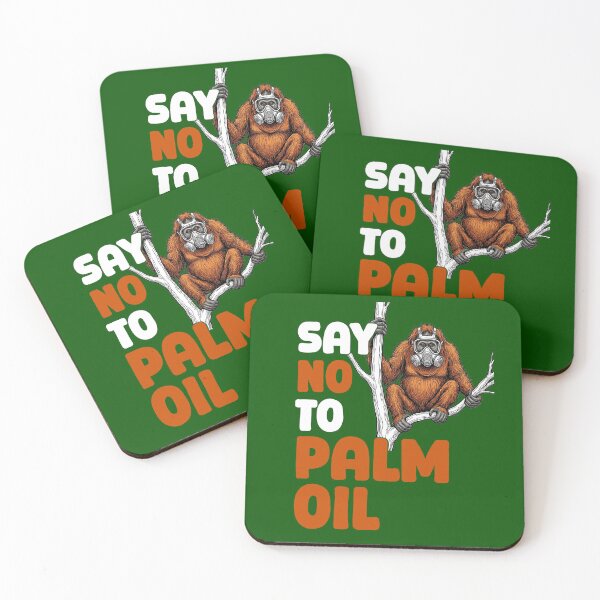 Item preview, Say No To Palm Oil Orangutan Gas Mask Conservation designed and sold by QuirkyGuacamole.