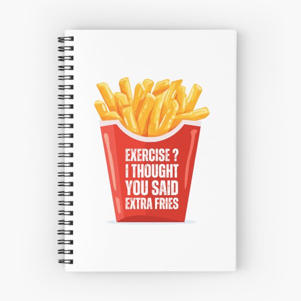 Item preview, Exercise? I Thought You Said Extra Fries designed and sold by azy2shop.
