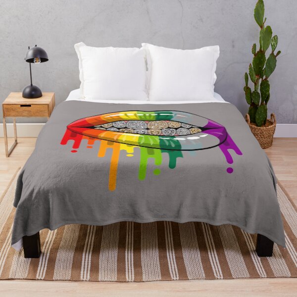 Item preview, Rainbow Dripping Lips Pride Statement T-Shirt-72 designed and sold by AntonioRimac.