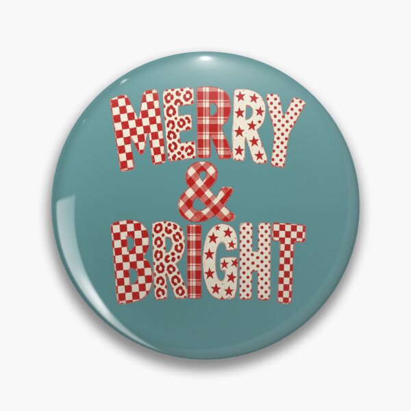 Item preview, Retro Merry Bright Christmas  designed and sold by InkWeaveShop.