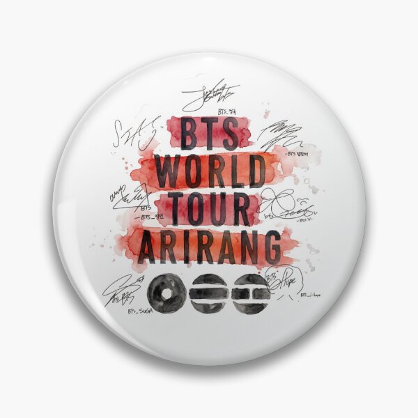 Item preview, Bangtan Boys BTS Arirang World Tour Merch with Member Signatures - Water Color Style designed and sold by imsoyoon.