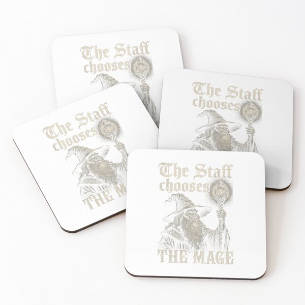 Item preview, The Staff Chooses The Mage Vintage Wizard Fantasy Magic RPG Tabletop designed and sold by PositivoC.