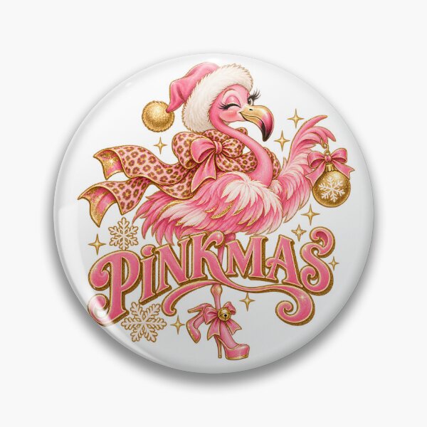 Item preview, Pinkmas Christmas Flamingo Cute Holiday T-Shirt Design designed and sold by DesigndreamMe.