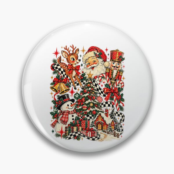 Item preview, Vintage Christmas Collage with Santa and Tree designed and sold by Altenpendinton.