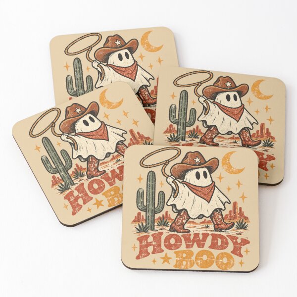 Item preview, Howdy Boo – Lasso Ghost Cowboy Boots Retro Halloween designed and sold by Blanczet.