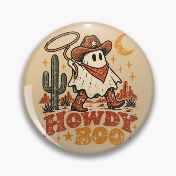 Item preview, Howdy Boo – Lasso Ghost Cowboy Boots Retro Halloween designed and sold by Blanczet.