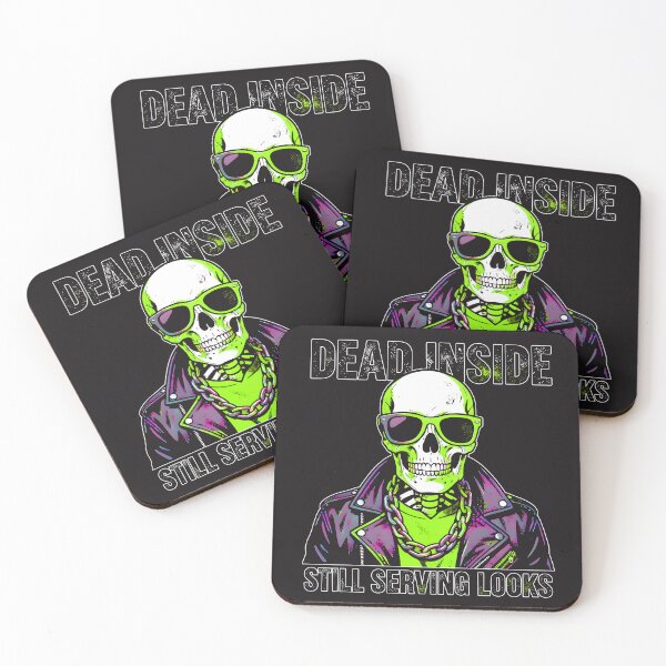 Item preview, Halloween Dead Inside Still Serving Looks | Cool Skeleton  designed and sold by RedInkLab.