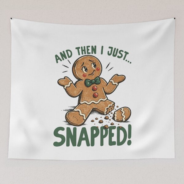 Item preview, Broken Gingerbread Man with Green Bow Tie designed and sold by Altenpendinton.