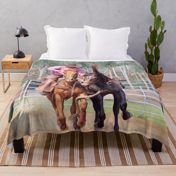 Item preview, RODEO BRONC PICK UP MAN, WESTERN THEME FOR HOME DECOR AND APPAREL designed and sold by Barbara Jean Photo Art And Design.