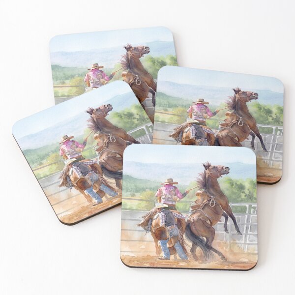 Item preview, RODEO BRONC PICK UP MAN, rodeo art for country lovers designed and sold by Barbara Jean Photo Art And Design.
