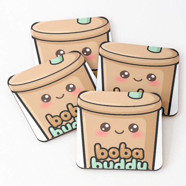 Item preview, Cute Kawaii Boba Milk Tea Cup With a Smile - Boba Buddy designed and sold by pumsquare.
