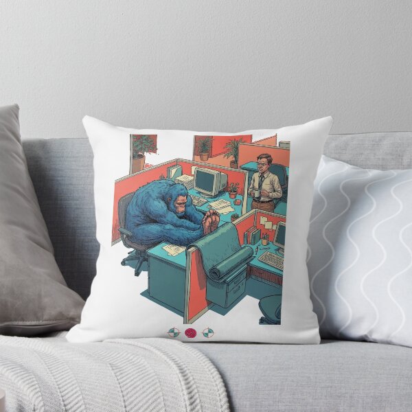 Item preview, Bigfoot Office Desk Yoga - Deep Forward Fold Cubicle Humor designed and sold by Whimsy Trail Co.
