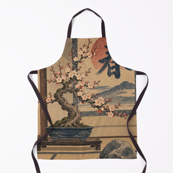 Item preview, Japanese Bonsai Tree - Blossoming Plum in Tatami Room designed and sold by bapupa.