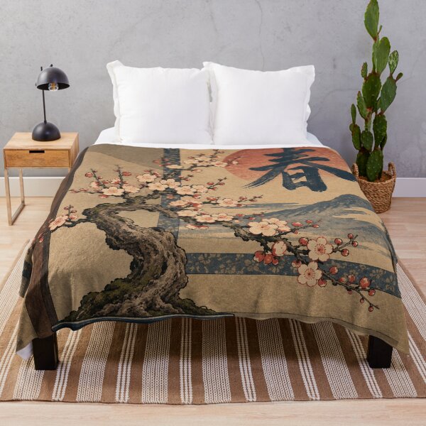 Item preview, Japanese Bonsai Tree - Blossoming Plum in Tatami Room designed and sold by bapupa.