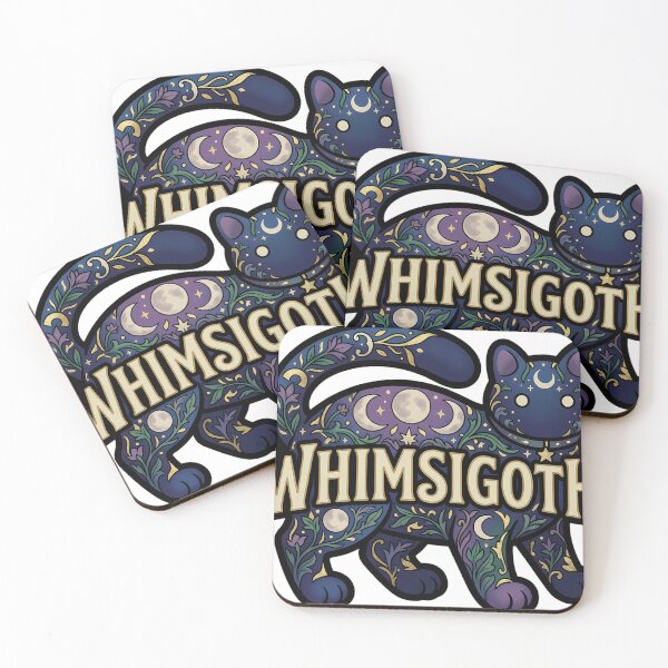 Item preview, Whimsigoth Cat - Star Charm Moon Fur Animal Emblem designed and sold by IllumeInk.