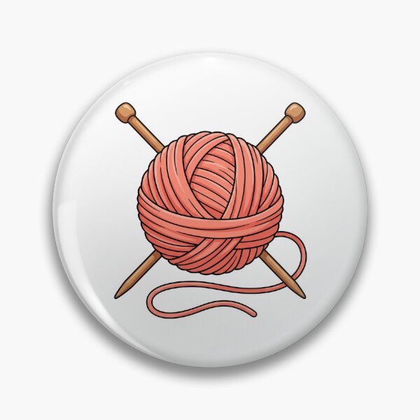 Artikelvorschau, Wollknäuel mit Stricknadeln entworfen und verkauft von Aisiiyan Creative.