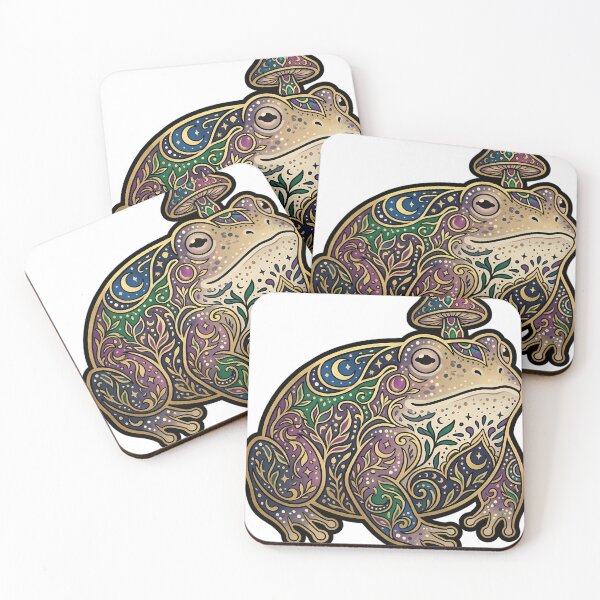 Item preview, Whimsigoth Toad - Mushroom Cap Speckled Animal Emblem designed and sold by IllumeInk.