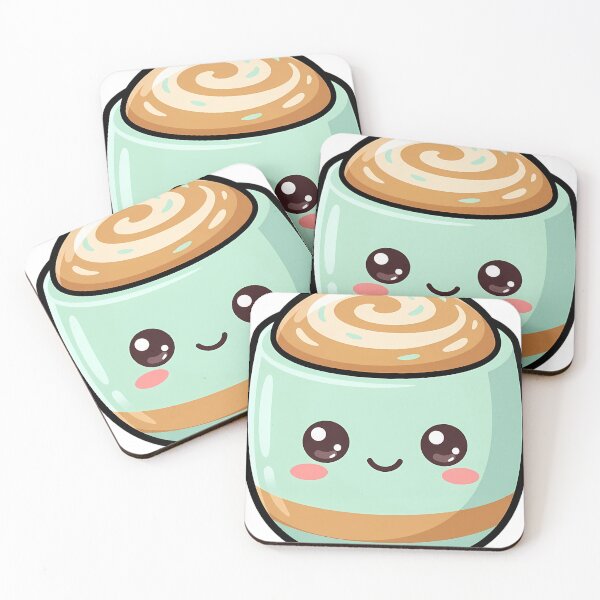 Item preview, Cute Kawaii Cappuccino Mug With a Smile designed and sold by pumsquare.