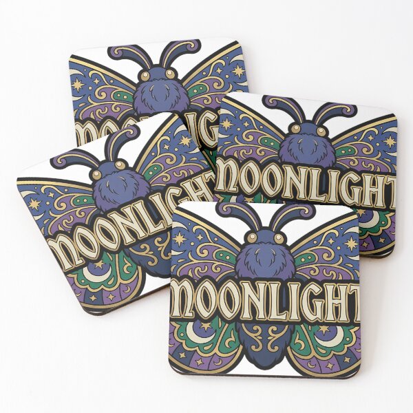 Item preview, Moonlight Whimsigoth Moth - Star Wing Animal Emblem designed and sold by IllumeInk.