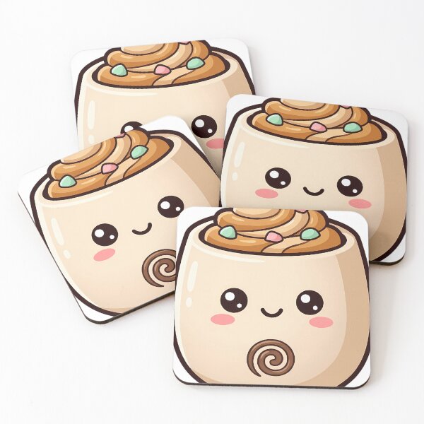 Item preview, Cute Kawaii Mocha Latte Mug With a Smile designed and sold by pumsquare.